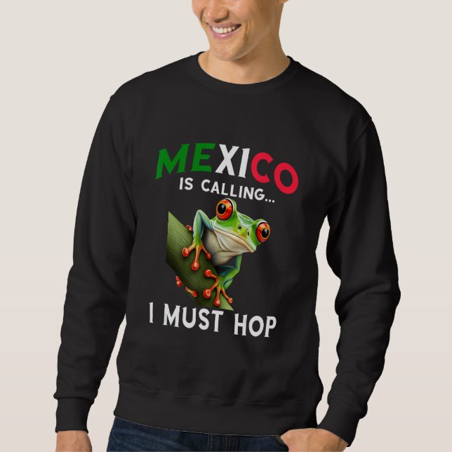 Sudadera Red Eyed Tree Frog Rainforest Amphibian Mexico Is  (Anverso)