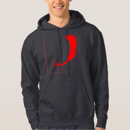 Sudadera Red Grunge Swirl Streetwear Hoodie