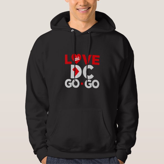 Sudadera Red Heart Love Map DC Go Go Graphics (Anverso)