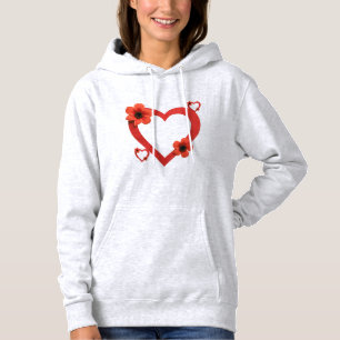 Sudadera Red Heart T-Shirt ,Minimalist & Modern Design