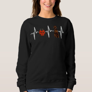 Sudadera Red Ladybug Irish Setter Heartbeat Dog