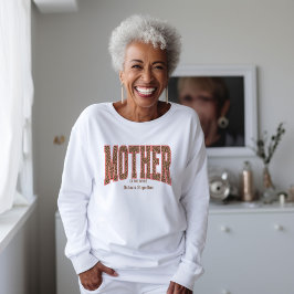 Sudadera Red + Leopard Print Varsity MOTHER OF THE BRIDE