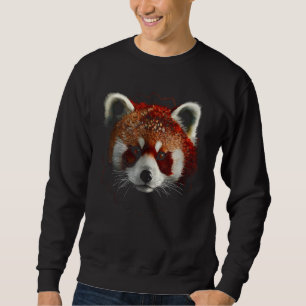 Sudadera Red Panda Lover Artwork Animal Motif Red Panda