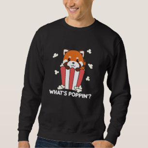 Sudadera Red Panda Popcorn Whats Poppin Funny