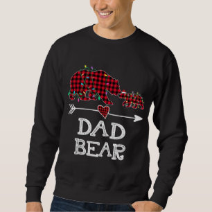 Sudadera Red Plaid Dad Bear Buffalo Family Papa Pajama Chri