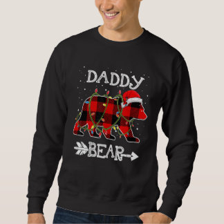 Sudadera Red Plaid Daddy Bear Christmas Santa Family Matchi
