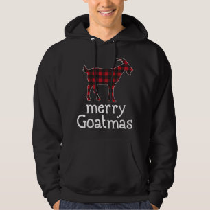 Sudadera Red Plaid Merry Goatmas Navidades Goat Lovers