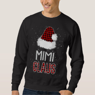 Sudadera Red Plaid Mimi Claus - Funny de la familia coincid