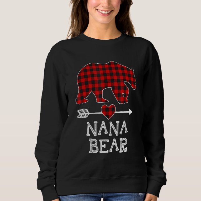 Sudadera Red Plaid Nana Bear Matando Familia Pajama (Anverso)