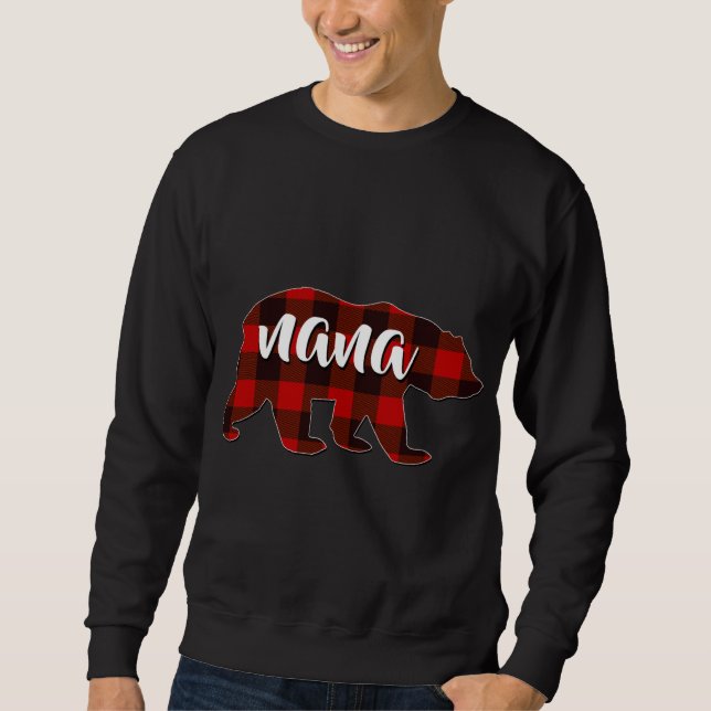 Sudadera Red Plaid Nana Buffalo Familia Matanza Abuela Chr (Anverso)
