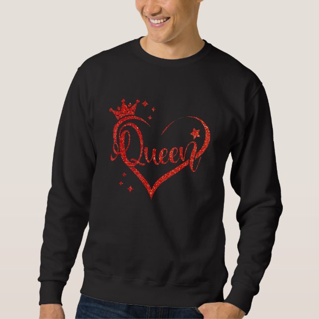 Sudadera Red Queen Of Heart Matching Outfits Couples Love W (Anverso)