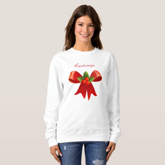 Sudadera Red Ribbon Bow Holly Thunder_Cove (Anverso completo)