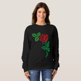 Sudadera Red Rose Flower Design – Classic Floral Beauty