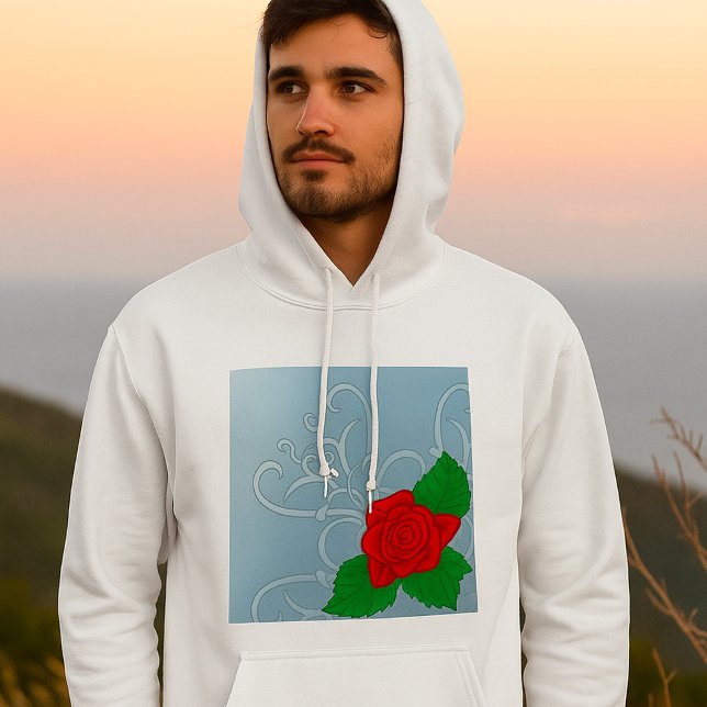 Sudadera Red Rose Mens Hoodie (Subido por el creador)