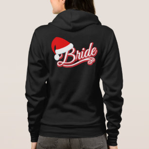Sudadera Red Santa Hat Fiancée Sweat Shirt negro