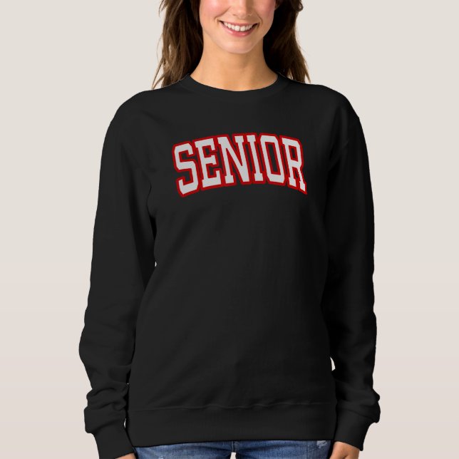 Sudadera Red Senior College Football Costume Coach Student  (Anverso)