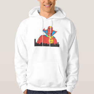 Sudadera Red Tornado Detrás De Cityscape