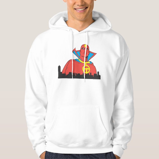 Sudadera Red Tornado Detrás De Cityscape (Anverso)