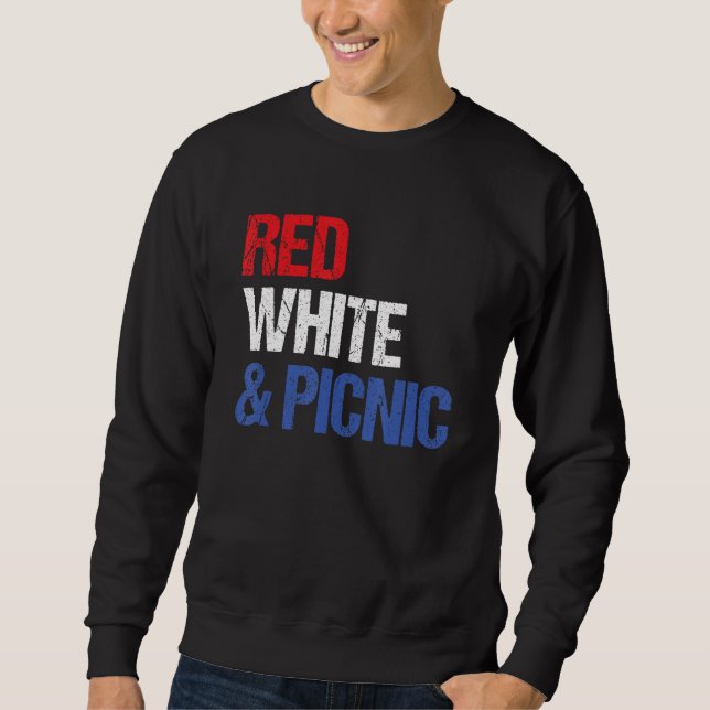 Sudadera Red White and Picnic  4th of July (Anverso)