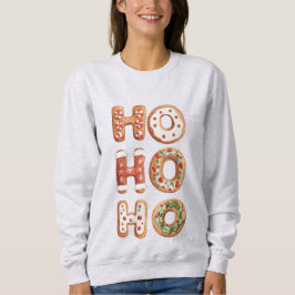 Sudadera Red White Ho Ho Ho Ho Ho Ho Ho Gingerbread Navidad