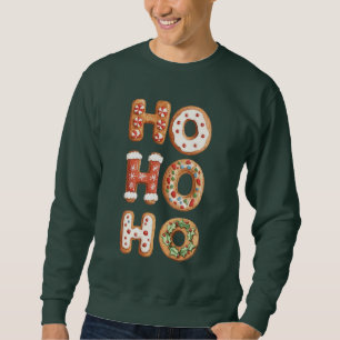 Sudadera Red White Ho Ho Ho Ho Ho Ho Ho Gingerbread Navidad