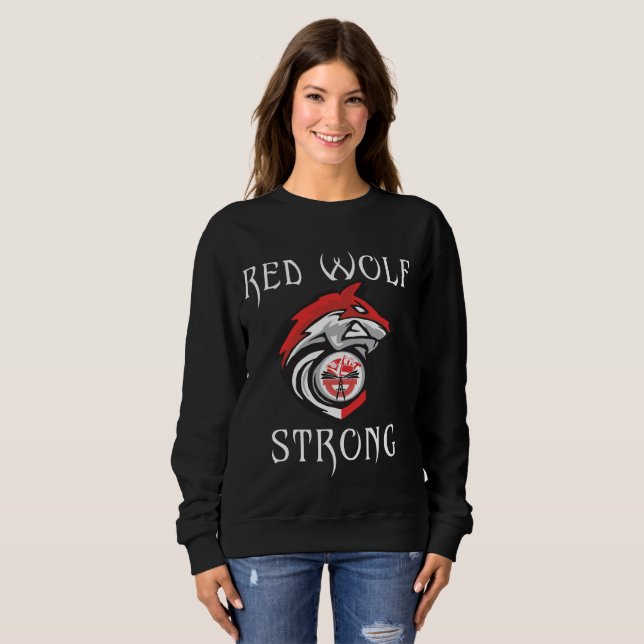 Sudadera Red Wolf Strong (Anverso completo)