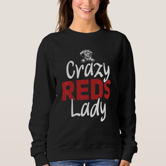 Sudadera Redbone Coonhound Crazy Reds Lady Redbone Coonhoun (Anverso)