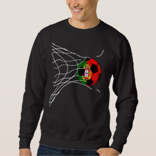Sudadera Redes de fútbol de la bandera portuguesa de Portug