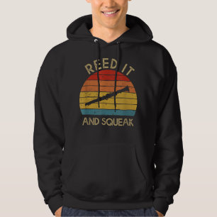 Sudadera Reed It _ Squeak Funny Clarinet Player Clarinetist