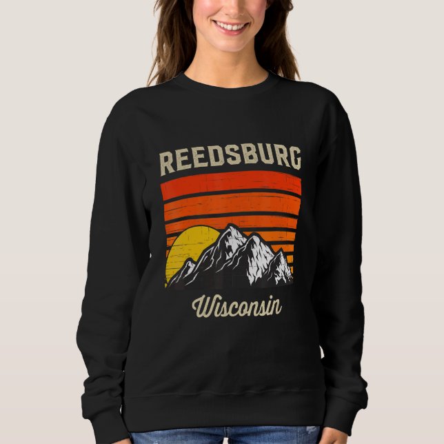 Sudadera Reedsburg Wisconsin Retro City State Usa (Anverso)