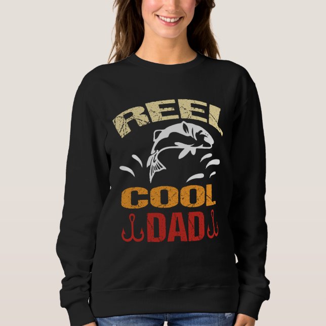 Sudadera Reel Cool Dad Dead Fishing Walking Dog Wet Fly Beg (Anverso)