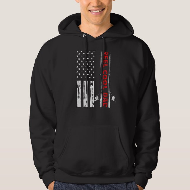 Sudadera Reel Guay Dad Pescador De Pescado De Rod Usa Ameri (Anverso)