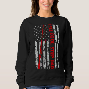 Sudadera Reel Guay Step Dad Dad Pescado Bandera Estadounide