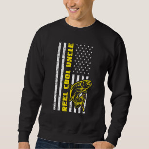 Sudadera Reel Guay Tío Fish Bandera Americana Pesca
