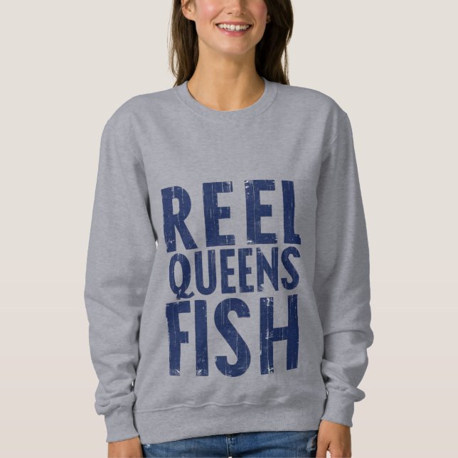 Sudadera Reel Queens Fish – Women’s Sweatshirt (Anverso)