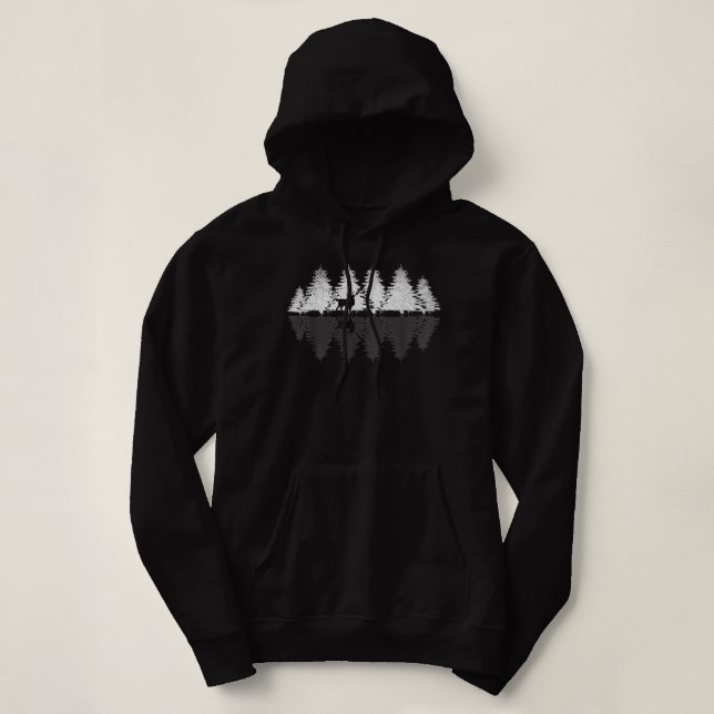 Sudadera Reflejo Árboles forestales Naturales Al Aire Libre (Diseño del anverso)