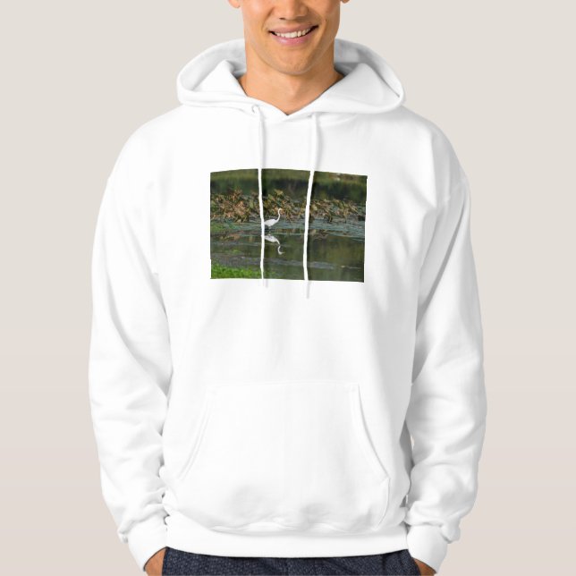 Sudadera Reflexión de Egret Blanco (Anverso)
