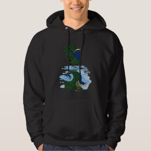 Sudadera Reflexión de loros y dragones I Pionus con tapa bl