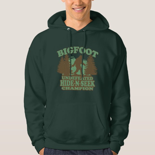 Sudadera Refrán divertido de BIGFOOT (diseño apenado (Anverso)