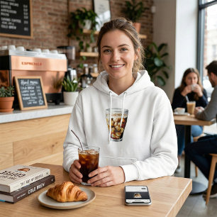 Sudadera Refrescante bebida de soda helada con burbujas
