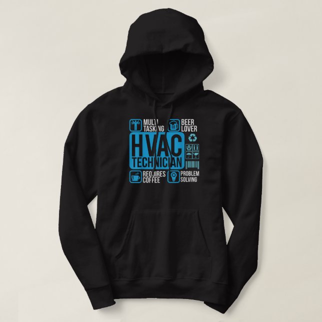 Sudadera Refrigeración de calefacción HVAC profesional de t (Diseño del anverso)