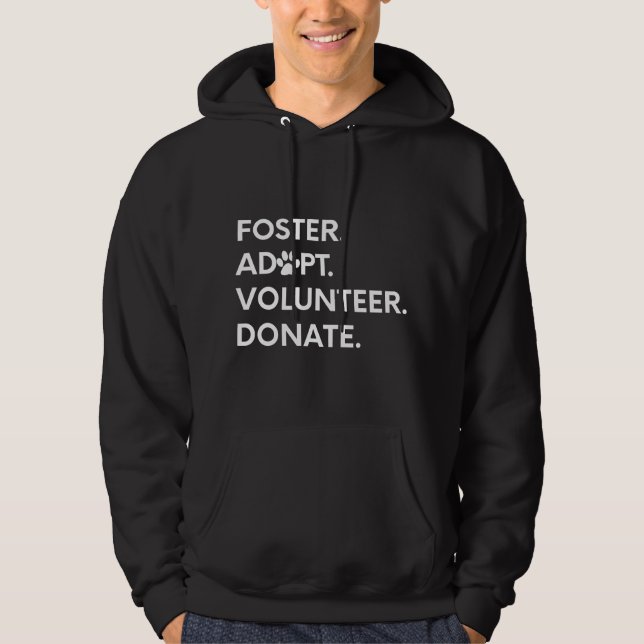 SUDADERA REFUGIO DE ANIMALES ADOPTAR VOLUNTARIADO DONAR (Anverso)