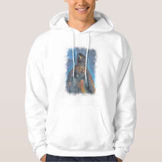 Sudadera Regal Jóven águila calva y pintura lunar