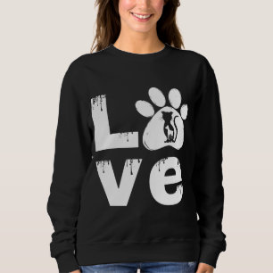 SUDADERA REGALO ANIMAL DE LA PAW DEL MASCOTA DE AMOR