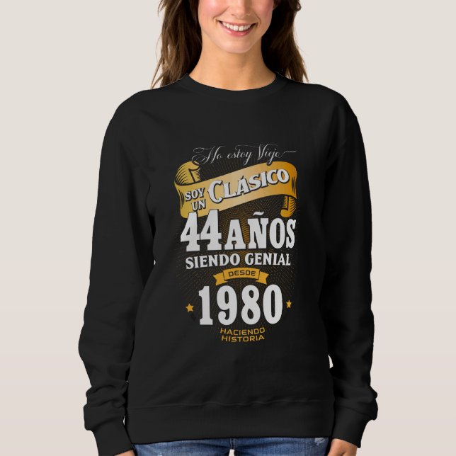 Sudadera Regalo compl. 44.º regalo de cumpleaños para hombr (Anverso)