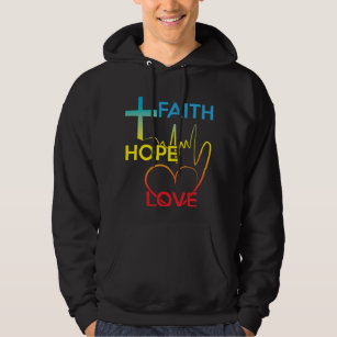 Sudadera Regalo cristiano colorido del amor de la esperanza
