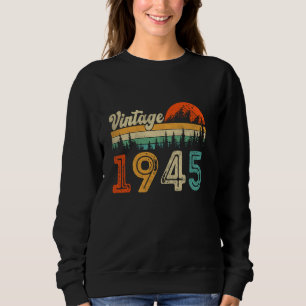 Sudadera Regalo de 80 años Hombres Mujeres Vintage 1945 80t