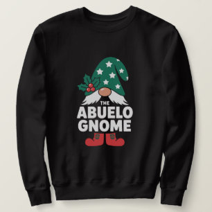 Sudadera Regalo de Abuelo Navidad Gnome Holly