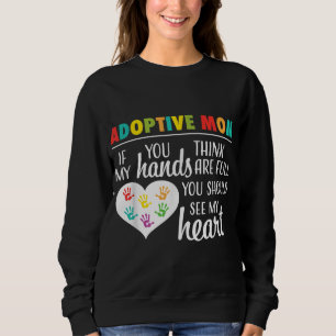 Sudadera Regalo de adopción de citas de amor de madre adopt