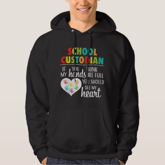 Sudadera Regalo de Agradecimiento al Custodio Escolar Coraz